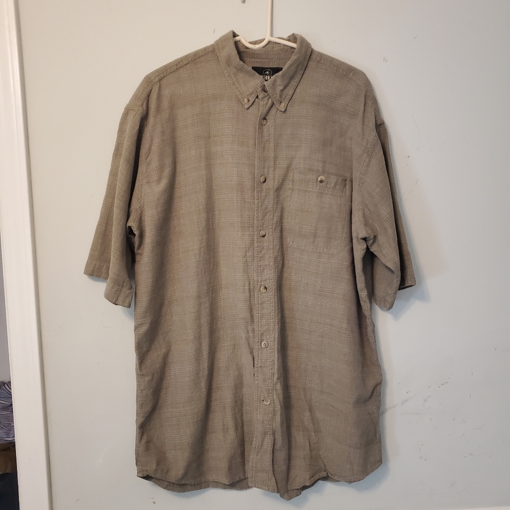 Mens Redhead Button Down Short Sleeve Shirt Sz XL